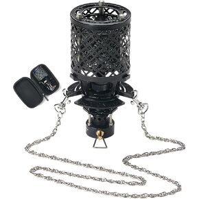 CAMPINGMOON Desktop Gas Heater with Empty Refillable Canister 110g for Outdoor Camping T-HEATER GASWARE Collaboration Limited Edition Black BKNX-92/BKTC-35 in Kuwait