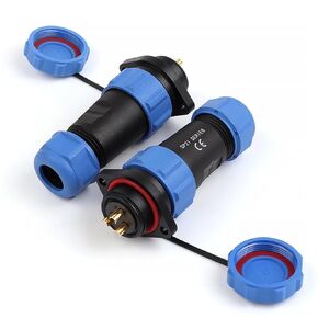 Flange SP21 IP68 Male/Female Docking Socket 2/3/4/5/7/9/12Pin Welding Type Panel Mount Connector IP68(SP21-9F) in Kuwait