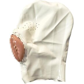 Latex Hood Rubber Head Mask All Inclusive Breathing Holes at the Eyes and Mouth Back Zipper for Unisex in Saudi Arabia