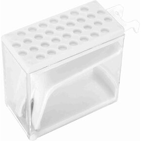 موزع لفافات القطن مقاس 4.7 * 3.8 * 1.9 بوصة، حامل مقسم لفافات القطن لطبيب الأسنان، أزرق (أبيض) in Kuwait