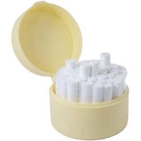 Dental Cotton Roll Round Holder Organizer 3.5" Dental Cotton Rolls Dispenser Yellow (400CRD) in Kuwait