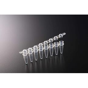 PCR Tube with 0.2ml Thin Wall, Strip of 8 Tubes, Dome Caps DNase and RNase Free Pk x 125 Strips in Kuwait