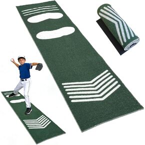 بساط تدريب الكرة اللينة، بساط تدريب محمول مقاوم للاهتراء لممارسة وضعية الضرب، بساط منطقة الضرب للبيسبول في الأماكن المغلقة/الخارجية للمبتدئين من الشباب، 54 بوصة طول × 12 بوصة عرض in Kuwait