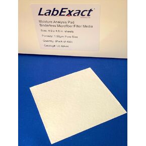 وسادات تحليل الرطوبة، ألياف زجاجية دقيقة مقاس 4 × 4 بوصة، LabExact in Kuwait