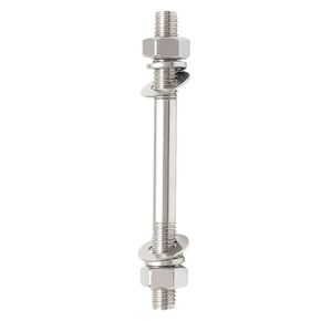 304 Stainless Steel M12 Double-Ended Threaded Rod Kit, Through-Wall Bolt Set with Nuts and Washers, Complete Fastening Solution (M12*120 (1 Set)) in Kuwait