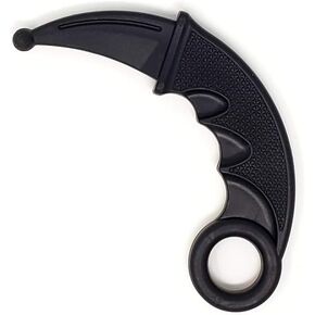 MACS Set of 2 Polypropylene Karambit 6.5 Inch Overall Black Plastic Blunt Self Defense Training Knife in Kuwait