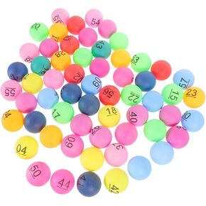 60 قطعة من الكرات البلاستيكية بأرقام لألعاب البنغو وحفلات جمع التبرعات والأنشطة الصفية للآلات الإلكترونية وأقفاص البنغو in Kuwait