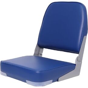 Folding Boat Seats Padded Fishing Boat Chair with Backrest Marine Bass Jon Pontoon Swivel Boat Seat with Storage Bag (Light Gray) in Kuwait