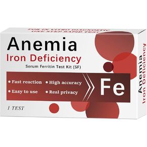 Iron Deficiency Test Kit for Home Use [1 Pack] – Rapid & Accurate Ferritin Test for Adults, Children, Men & Women | at-Home Anemia Screening with 99.5% Accuracy in Kuwait