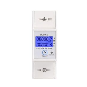 Din Rail Single Phase Wattmeter Power Consumption Watt Electronic Energy Meter Kwh 5-80a 220v 230v Ac 50hz with Reset Function in Kuwait