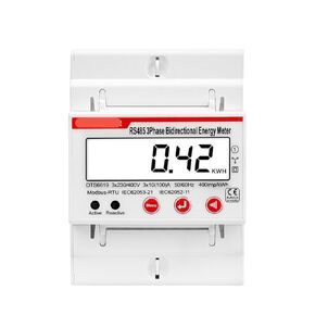 Rs485 Dgital Bidirectional Wattmeter 100a 380v Ac Three Phase Photovoltatic Energy Meter Kwh Power Voltage Current Instrument in Kuwait