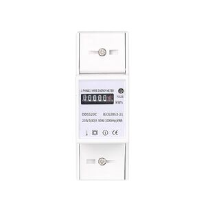 Ac 230v 80a Single Phase Dn Rail Analog Mechanical Electricity Energy Meter Kwh Electrical Power Consumptions Pulse Output in Kuwait