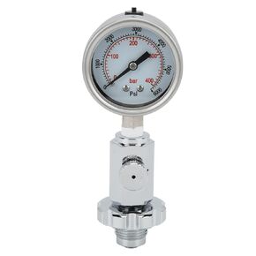 Scuba Diving Pressure Gauge 0‑400 Bar 0‑6000 PSI Compatible with DIN Valves, Features Easy Reading Dial, Durable Metallic and Rubber Construction, includes Quick and Accurate in Kuwait