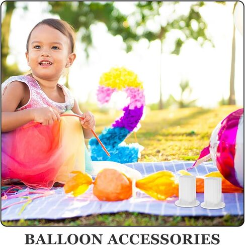 Uonlytech 300pcs Balloon Column Stand Connector with Telescoping Pole Base and Stick Adapter, Balloon Garland Support Kit for Party Decorations and Event Setup in Saudi Arabia