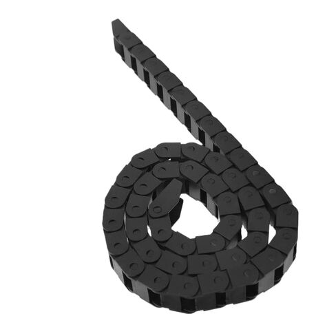 Temperature Black Nylon Chain 10mm X 15mm Inner H X Inner W End Connectors Wire Carrier Drag Chain Machine Tools Compatible with in Saudi Arabia