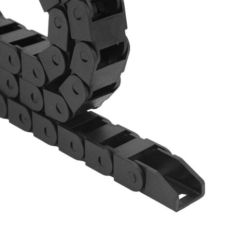 Temperature Black Nylon Chain 10mm X 15mm Inner H X Inner W End Connectors Wire Carrier Drag Chain Machine Tools Compatible with in Saudi Arabia