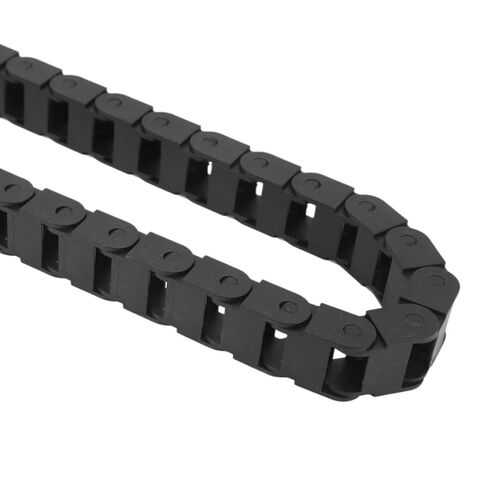 Temperature Black Nylon Chain 10mm X 15mm Inner H X Inner W End Connectors Wire Carrier Drag Chain Machine Tools Compatible with in Saudi Arabia