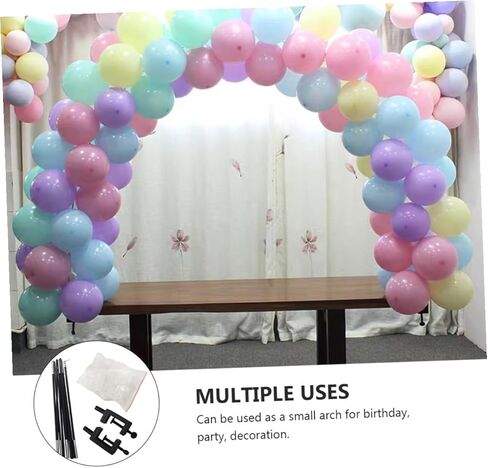 Veemoon Table Balloon Arch Kit with 10 Rods, 25 Rings, and 2 Clips – Portable Balloon Stand Set for Birthday, Shower, Wedding Party Decorations in Saudi Arabia