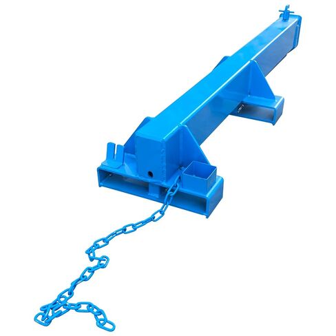 INTSUPERMAI Forklift Mobile Crane 2200lbs/1 Ton Capacity Adjustable Forklift Jib Boom Crane Max 8.2ft/2.5m Telescopic Arm with Truss Hoist Jib Boom and Hook for Warehouses Factories Workshops in Saudi Arabia