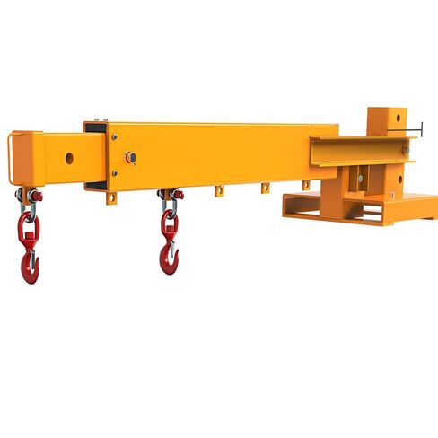 Adjustable Forklift Boom Crane, 6000LB Telescopic Forklift Boom Crane with Hooks for Warehouse, Factory, Construction Lifting in Kuwait