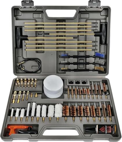 GLORYFIRE Elite Gun Cleaning Kit, Handgun Shotgun Pistol Universal Cleaning Kit with All Brass High-end Brushes, Jags, Reinforced and Lengthened Rods in Kuwait