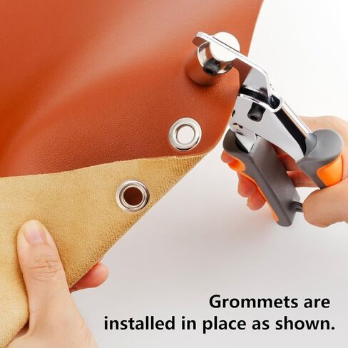 Grommet Tool Kit - 3/8 Inch Eyelet Tool kit,Heavy Duty Manual Grommet Press Machine with 500PCS Metal Grommets for Fabric, Tarps, Banners, Curtains. in Kuwait