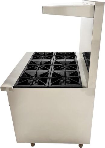 موقد غاز تجاري من الفولاذ المقاوم للصدأ مكون من 6 شعلات مع فرن المطبخ in Kuwait