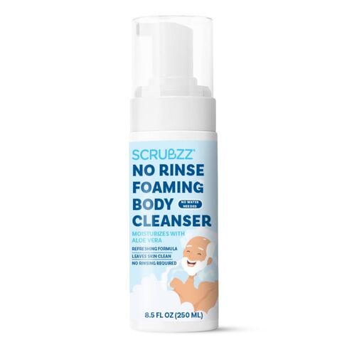 Scrubzz No Rinse Body Wash for Elderly, Rinse Free Cleansing Foam, Waterless Foaming Cleanser for Men and Women, Great for Camping, Gym and Post Workout, Hospital Stays and Post Surgery - 3 Pack in Kuwait