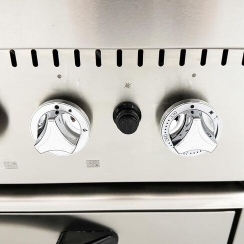 Commercial 6 Burner Gas Range with Bottom Oven - Natural Gas (178,000 BTU), Stainless Steel Stove, Oven Size 23.6"×21.6"×10.2", Rear Splash Guard for Restaurant/Commercial Kitchen in Kuwait