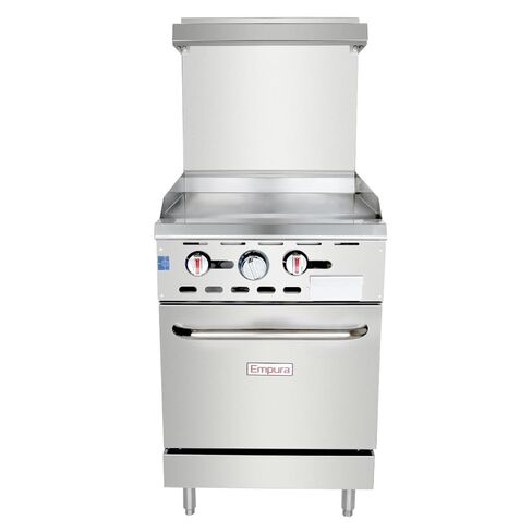 EMPURA 36" Single Base Natural Gas Range | Commercial Cooking Stove with Standard Oven and Cast-Iron Grate for Restaurant | (6) Burners, 21,000 BTU, 35.98"W x 25.75"D x 56.69"H, Stainless Steel, NSF in Kuwait