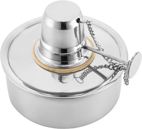 Western Tools 120 ML Alcohol, Spirit Burner Lamp, Heavy-Walled Stainless Steel Explosion-Proof with Metal Cap with Screw Adjustable Wick in Kuwait