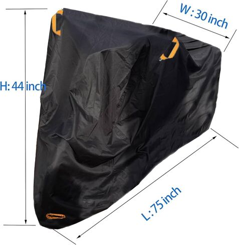 Recumbent Bike Cover,600D Heavy Duty 24 26 inch 3 Wheel Bike Covers,Outdoor Windproof Waterproof Adult Tricycle Cover,Dustproof Electric Trike Bicycle Bike Covers in Saudi Arabia