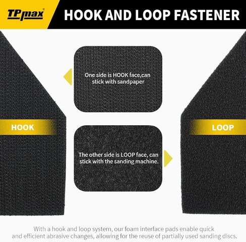 5-Pack 90×65 mm Foam Interface Pads – Hook & Loop Buffer Pads Compatible with Milwaukee M12 Detail Sander – Vibration Reduction for Wood, Auto, Boat, Furniture in Saudi Arabia