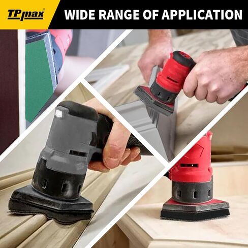 5-Pack 90×65 mm Foam Interface Pads – Hook & Loop Buffer Pads Compatible with Milwaukee M12 Detail Sander – Vibration Reduction for Wood, Auto, Boat, Furniture in Saudi Arabia