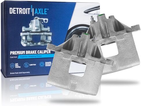 Detroit Axle - Front Disc Brake Calipers w/Brackets Replacement for Dodge Grand Caravan Chrysler Town & Country Voyager - 2pc Set in Saudi Arabia
