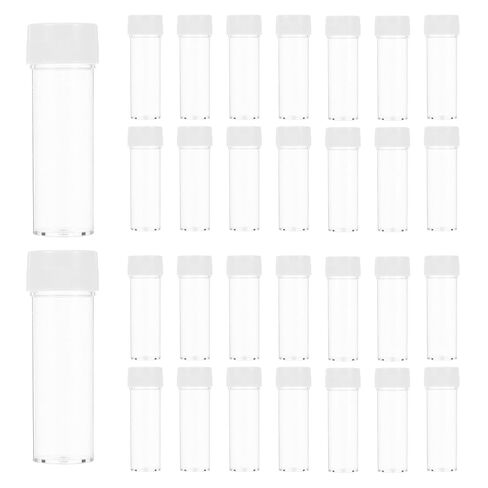 50pcs Plastic Laboratory Test Tubes with Leak-Proof Pe Caps, Ps Material Sample Storage Tubes for Culture Propagation and Medical Diagnostics in Saudi Arabia