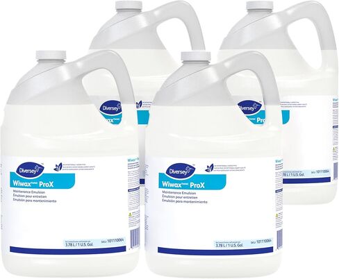 Diversey 101110064 Wiwax ProX Floor Cleaning & Maintenance Emulsion Liquid, Commercial Strength Sealer for Rubber, Concrete & Stone Floors, Concentrate, 1-Gallon in Saudi Arabia