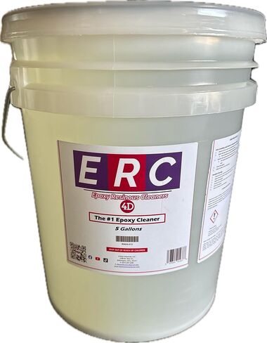 #1 Epoxy Cleaner – Concentrated Formula (5 Gallon Pail) Professional-Grade Resinous Surface Cleaner |Makes Over 106 Gallons |No Haze or Sticky Residue Removes Tire Marks, Oil Stains in Kuwait