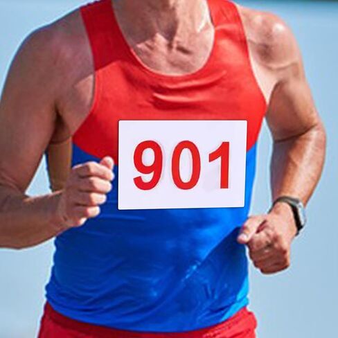 Running Bib Numbered Bibs Reusable Washable Numbers Sports Bib for Basketball, Gymnastics, Race Events, 901 to 1000 in Kuwait