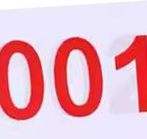 Running Bib Numbered Bibs Reusable Washable Numbers Sports Bib for Basketball, Gymnastics, Race Events, 001 to 100 in Kuwait