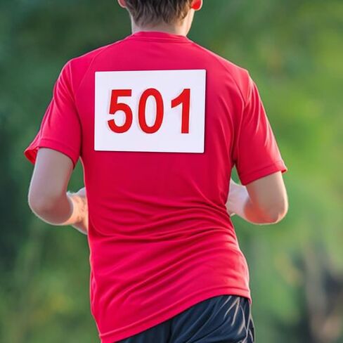 Running Bib Numbered Bibs Reusable Washable Numbers Sports Bib for Basketball, Gymnastics, Race Events, 501 to 600 in Kuwait