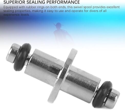 Scuba Diving High Pressure Hose Double Ended Swivel Pin Gauge, Stainless Steel with O Rings - Durable Construction, Superior Sealing Performance, Portable for Diving Enthusiasts in Kuwait