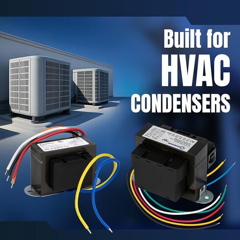 Cambridge 24V 75VA Control Transformer, 120V to 24V Multi-Tap HVAC Furnace Transformer with Foot Mount, 120V 50/60Hz in Saudi Arabia