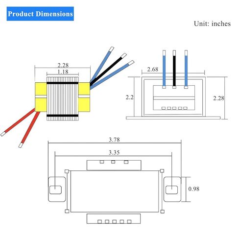 15-0-15V 30 Center Tap,120Vac,Power Transformer, 40VAc,Dual Output 15V-0-15V for Power Supply and Audio Amplifier,30V in Kuwait