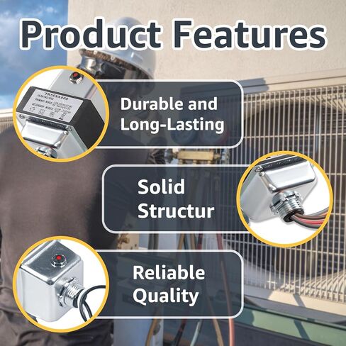 TR50VA008 Transformer 480/277/240/208V to 120V 50VA Transformer with Circuit Breaker Foot and Dual Threaded Hub Mount for Industrial, Heating, Air Conditioning Control Applications Replace TR50VA008 in Kuwait