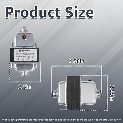 TR50VA008 Transformer 480/277/240/208V to 120V 50VA Transformer with Circuit Breaker Foot and Dual Threaded Hub Mount for Industrial, Heating, Air Conditioning Control Applications Replace TR50VA008 in Kuwait