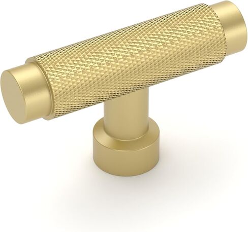 Amerdeco 10 عبوات من مقابض الخزانات المخرشة الذهبية المصقولة لخزانة المطبخ وتسحب للدرج والخزانة وخزانة الملابس ZH0034 in Kuwait