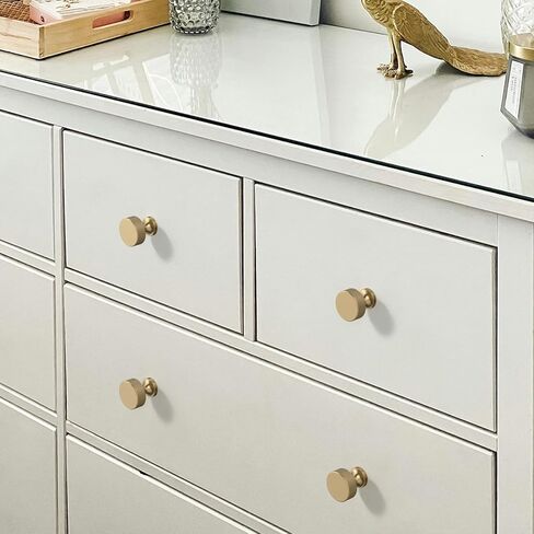 10 حزمة من مقابض الخزانات البرونزية الشمبانيا المخرشة للمطبخ بلون الشمبانيا الذهبي للخزانات وسحب الأدراج لأجهزة خزانة الملابس in Kuwait