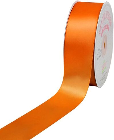 Creative Ideas Solid Satin Ribbon, 1-1/2-Inch by 50 Yard, Fuchsia, Solid in Saudi Arabia