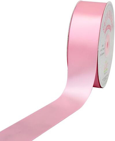 Creative Ideas Solid Satin Ribbon, 1-1/2-Inch by 50 Yard, Fuchsia, Solid in Saudi Arabia